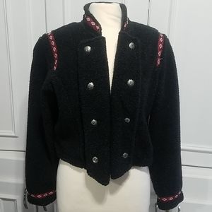 Crop jacket military style